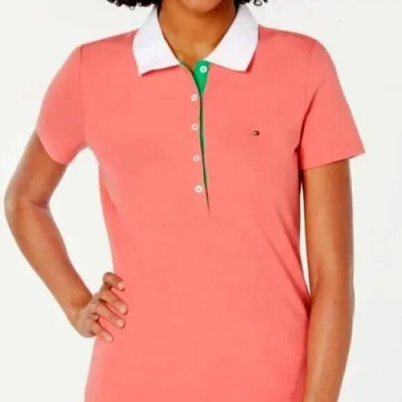 Tommy Hilfiger Solid Polo - Women M - Picture 2 of 11